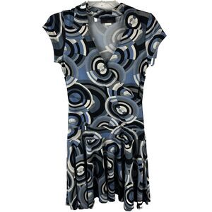 Hypnotik Women’s Dress Large Blue Swirls Short Y2K